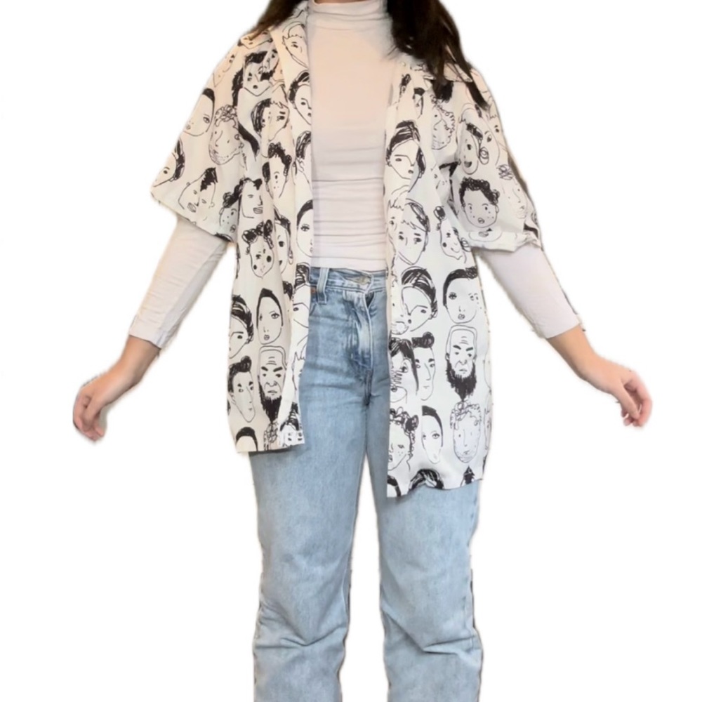 Art Faces Button Up! - image 1